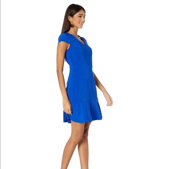 Betsey Johnson Ruffled Hem V-Neck Dress - Picture 4 of 4